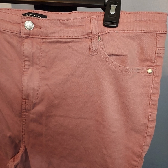 Buffalo David Bitton Havana 18/38 High Rise Soft Stretch Ankle Skinny Pink - Picture 5 of 13